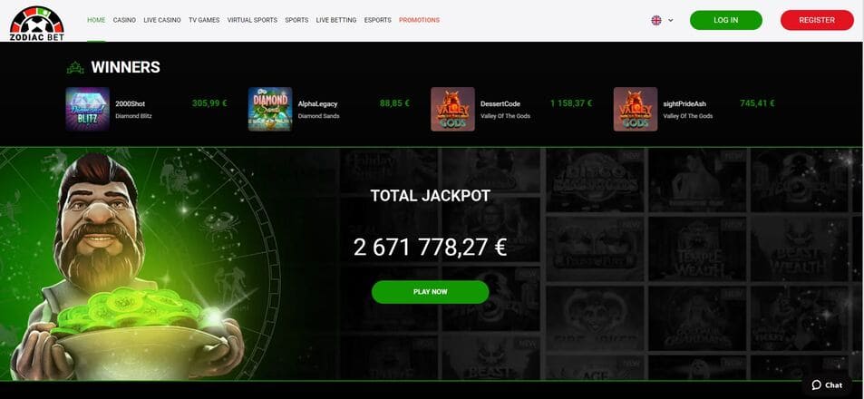 ZodiacBet Casino Jackpot